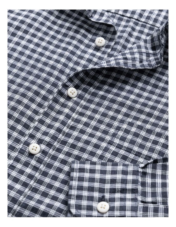 Mckerrow Long Sleeve Sports Fit Shirt in Royal image 5