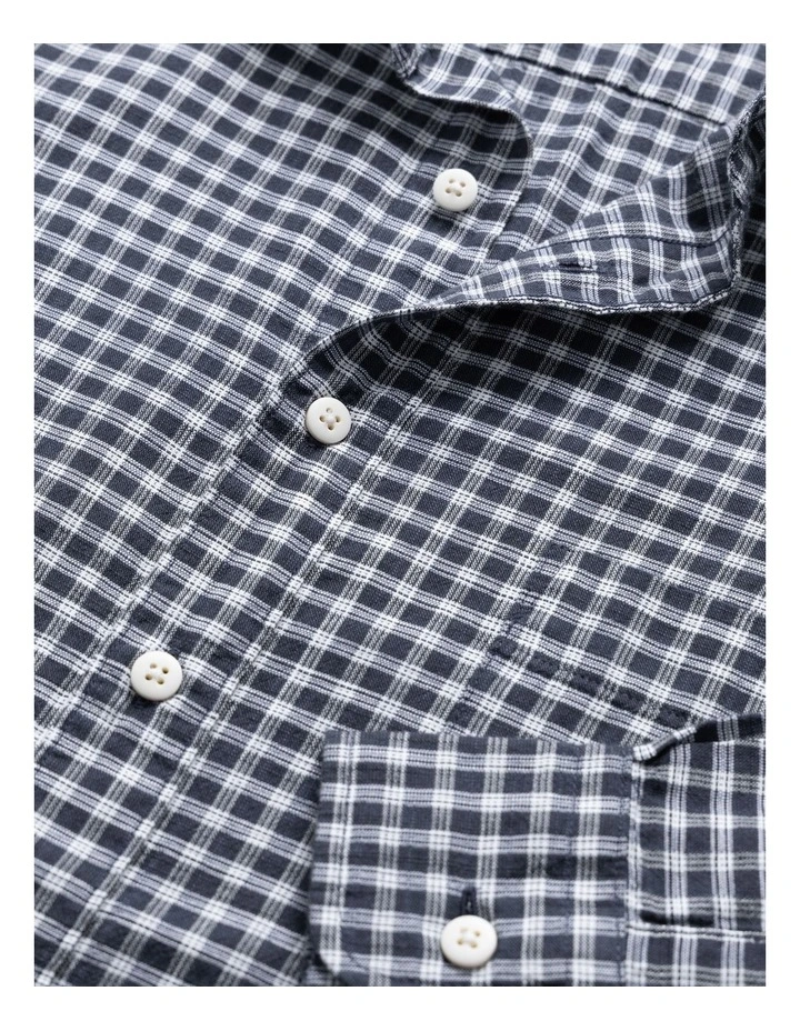 Mckerrow Long Sleeve Sports Fit Shirt in Royal image 5