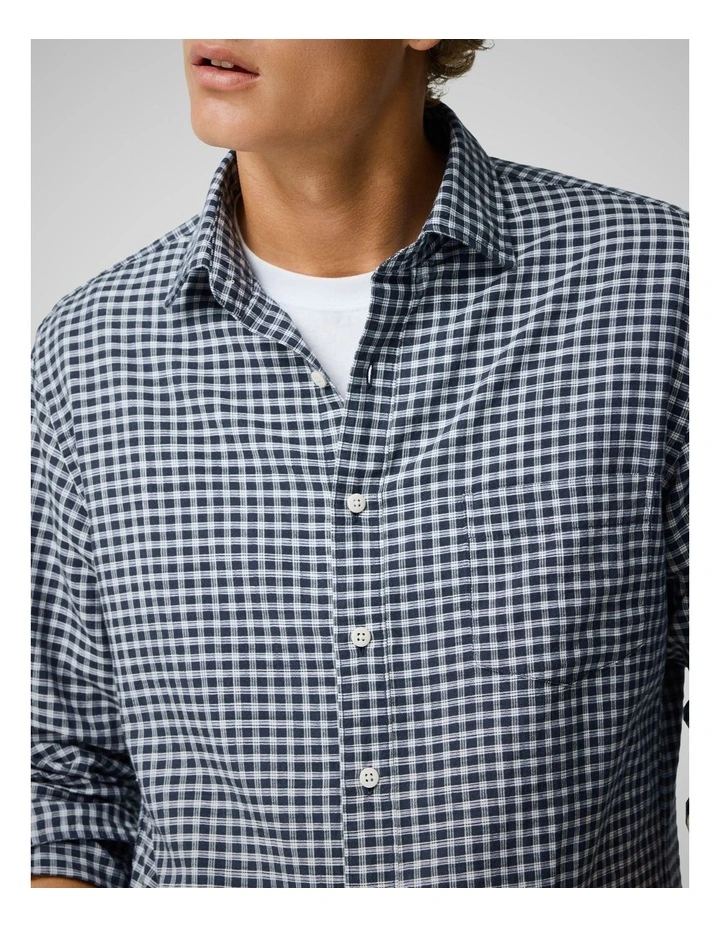 Mckerrow Long Sleeve Sports Fit Shirt in Royal image 6
