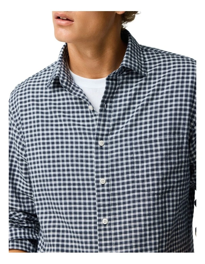 Mckerrow Long Sleeve Sports Fit Shirt in Royal image 6