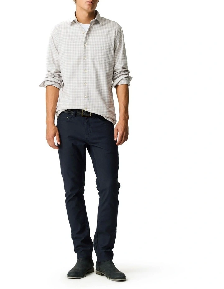 Mckerrow Long Sleeve Sports Fit Shirt in Oat image 2