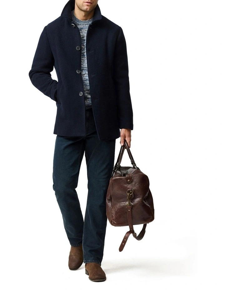 Garston Coat in Midnight image 2