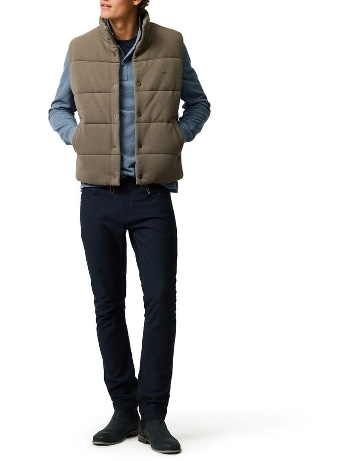 Lake Ferry Vest in Khaki image 2