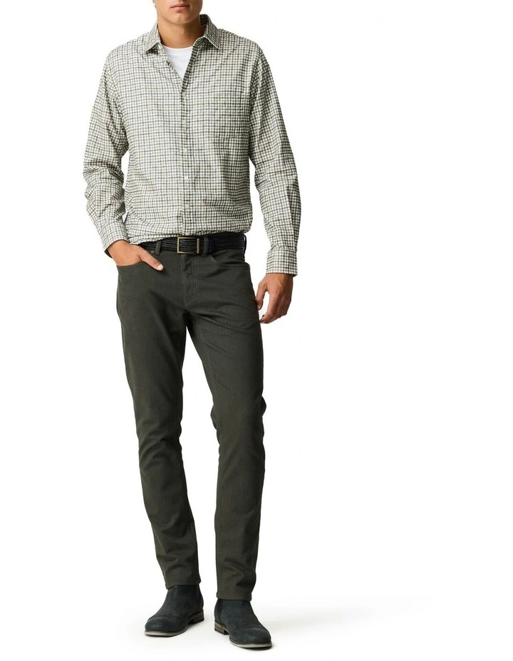 Gledknowe Long Sleeve Sports Fit Shirt in White image 2