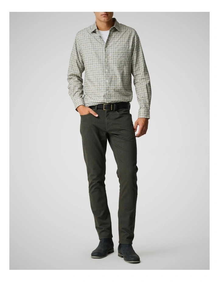 Gledknowe Long Sleeve Sports Fit Shirt in White image 2