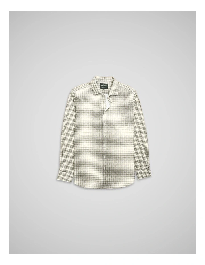 Gledknowe Long Sleeve Sports Fit Shirt in White image 4