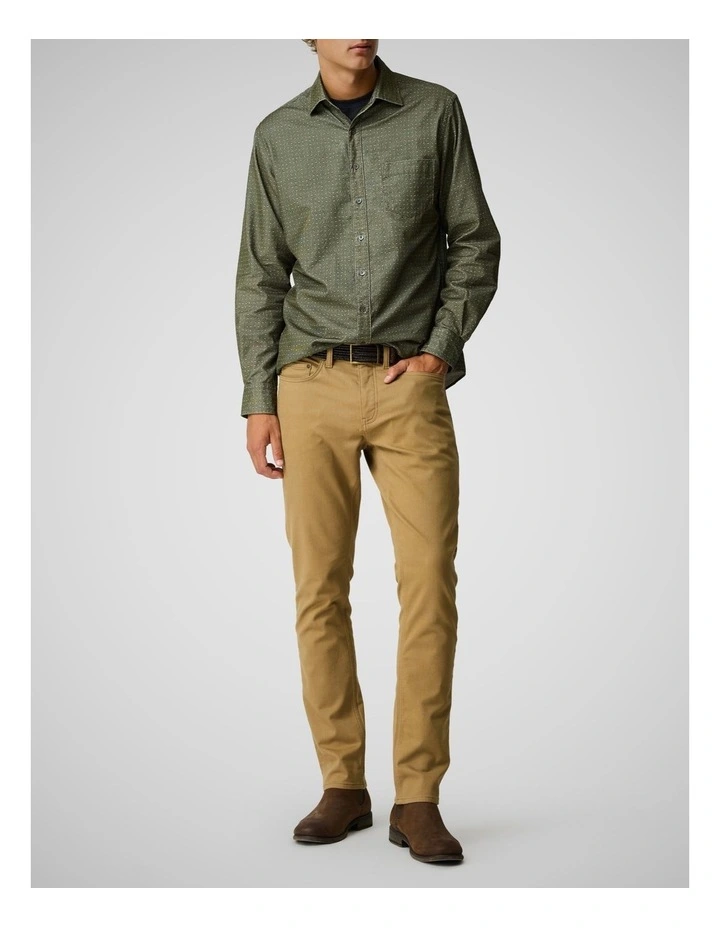 Little Jordan Spur Long Sleeve Sports Fit Shirt in Olive image 2
