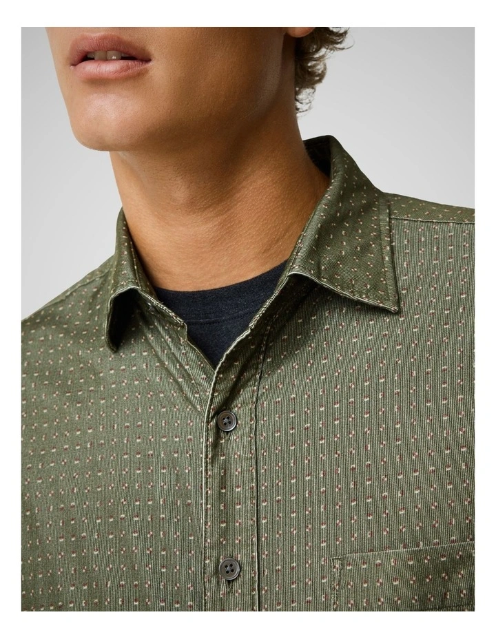 Little Jordan Spur Long Sleeve Sports Fit Shirt in Olive image 6
