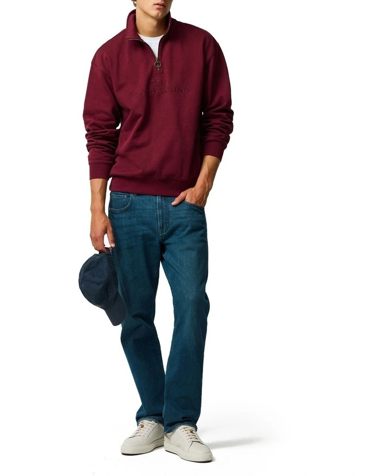 Milford Sound Sweat in Oxblood image 2