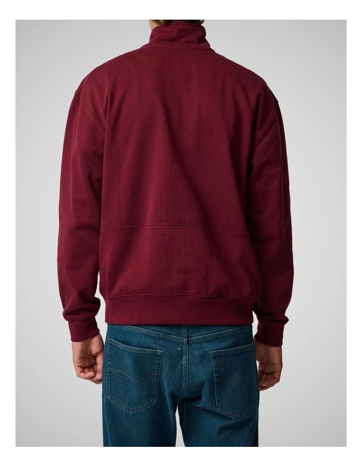 Milford Sound Sweat in Oxblood image 3