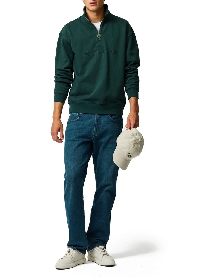 Milford Sound Sweat Top in Forest image 2