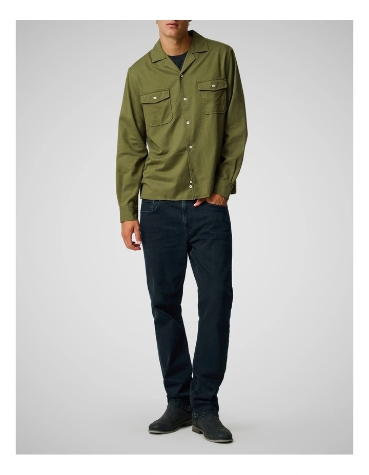 Salt Lake Long Sleeve Shirt in Moss image 2