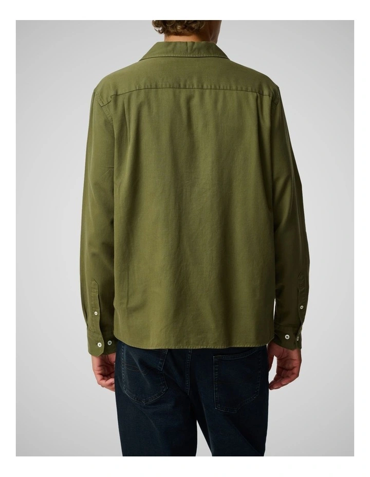 Salt Lake Long Sleeve Shirt in Moss image 3