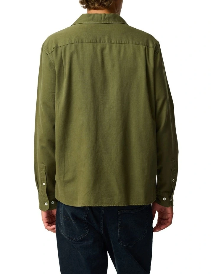Salt Lake Long Sleeve Shirt in Moss image 3