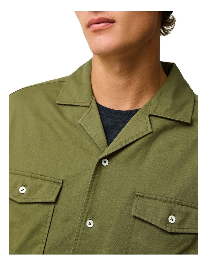 Salt Lake Long Sleeve Shirt in Moss image 4