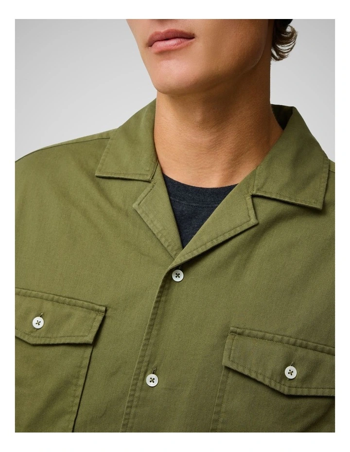 Salt Lake Long Sleeve Shirt in Moss image 6