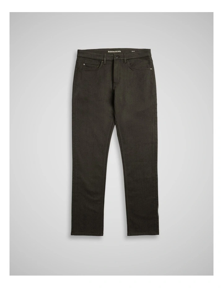 Motion Melange Straight Fit Jean Regular Leg in Bayleaf image 4