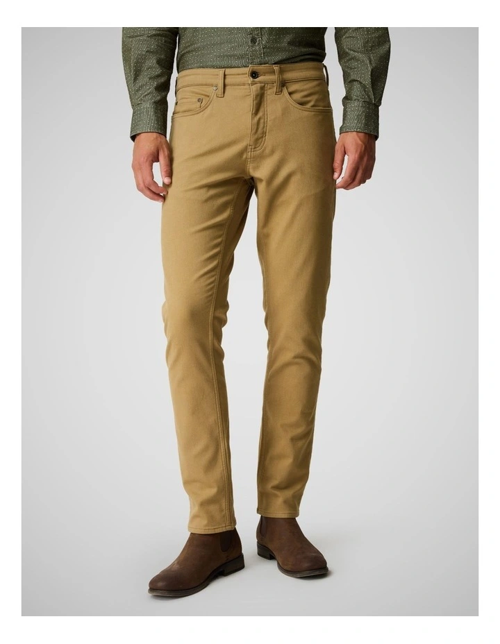 Motion Melange Long Leg Straight Fit Jean in Desert image 1
