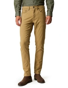 Motion Melange Long Leg Straight Fit Jean in Desert