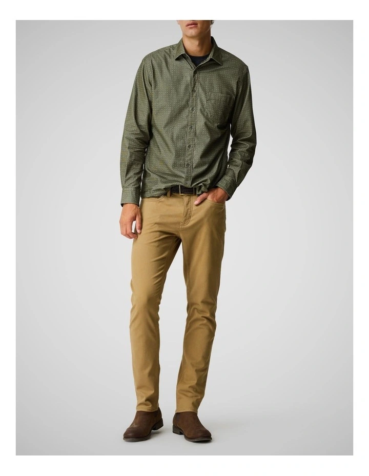 Motion Melange Long Leg Straight Fit Jean in Desert image 2