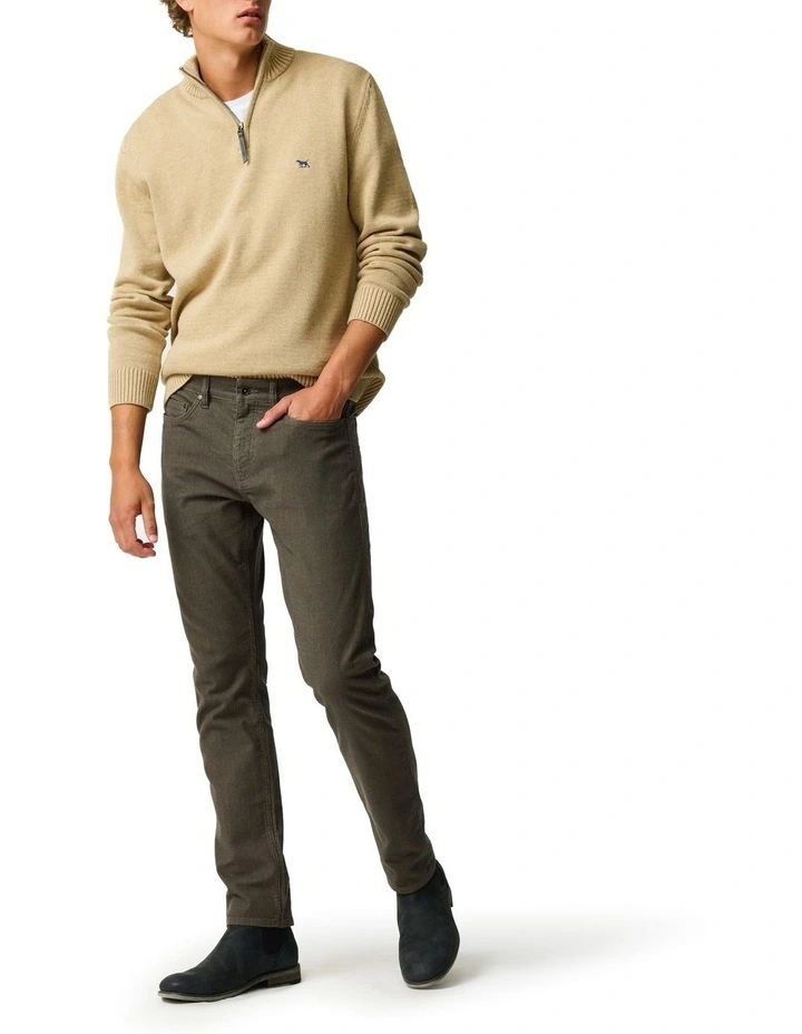 Glenvar Straight Fit Jean Regular Leg in Latte image 2