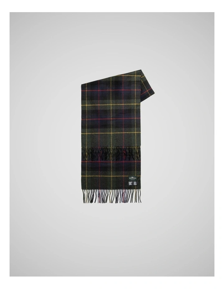 Jackman Scarf in Navy Green Multi image 1