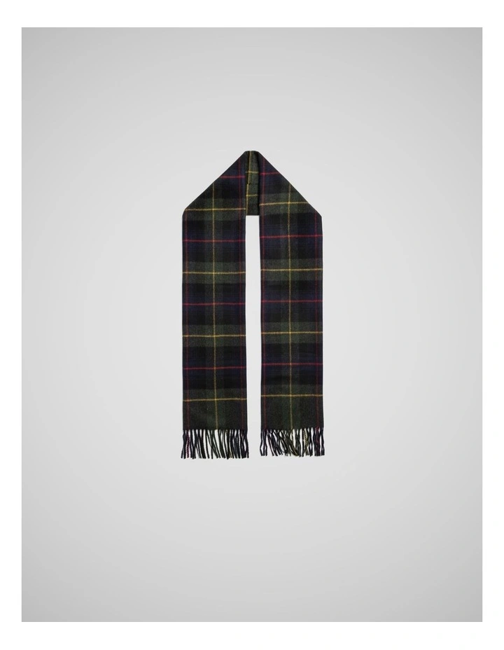 Jackman Scarf in Navy Green Multi image 2