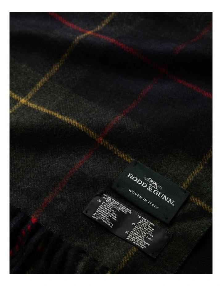Jackman Scarf in Navy Green Multi image 3