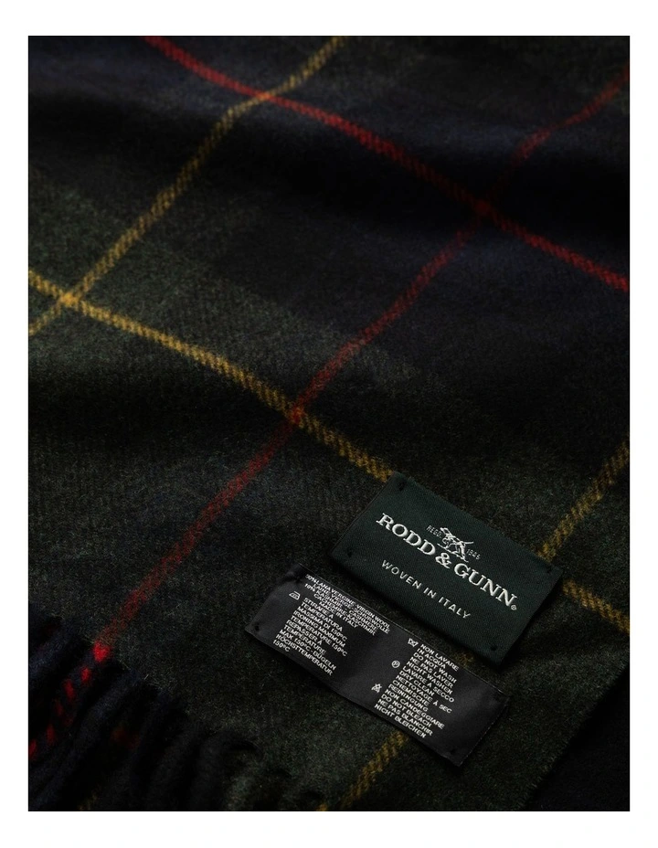 Jackman Scarf in Navy Green Multi image 3