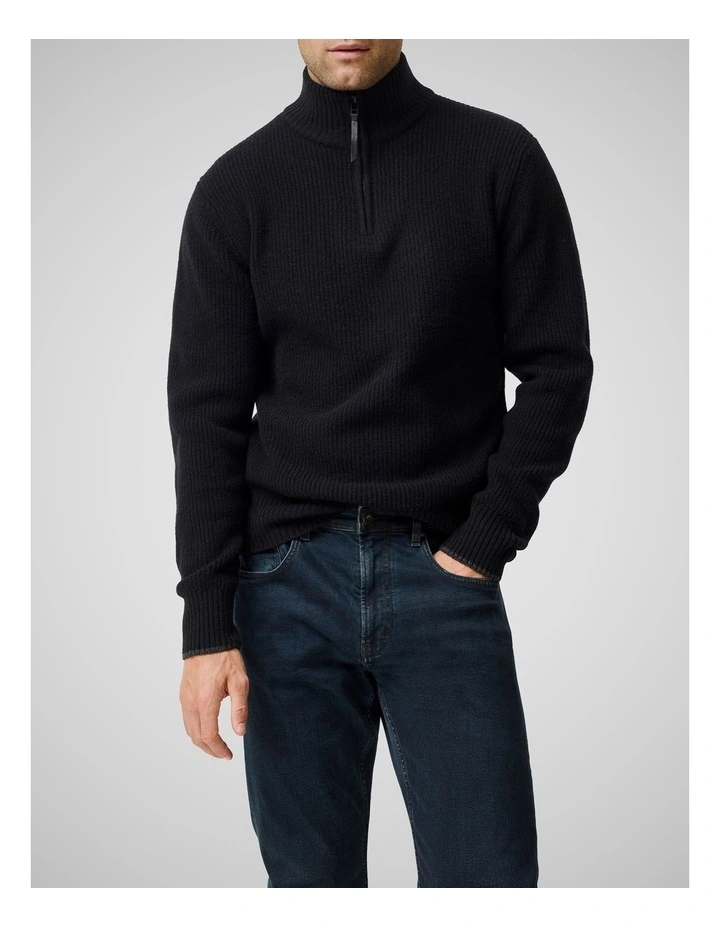 Robbies Road Knit in Noir image 1