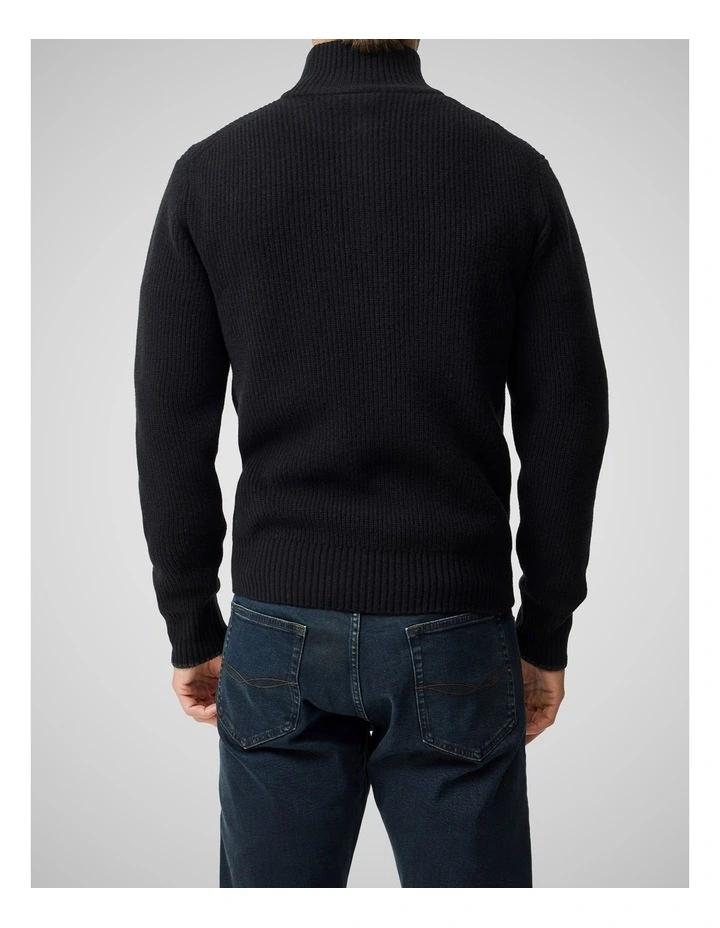 Robbies Road Knit in Noir image 3