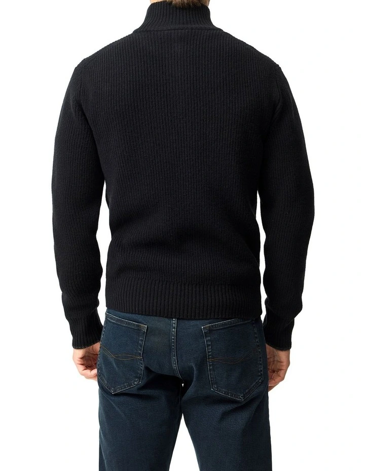 Robbies Road Knit in Noir image 3