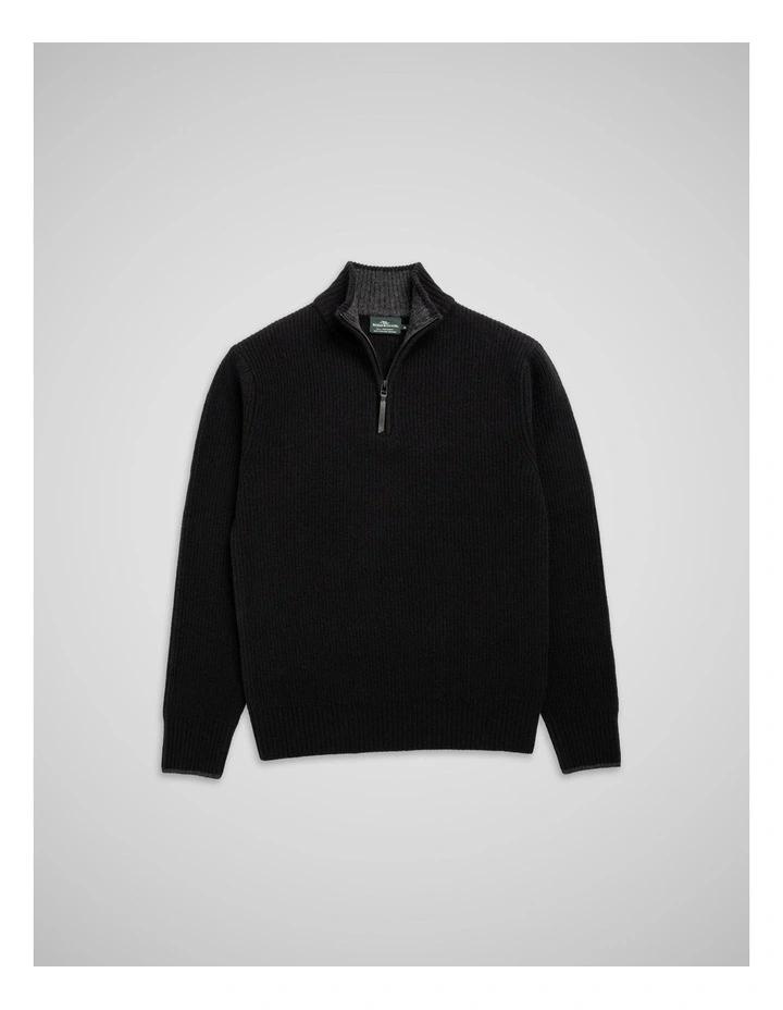 Robbies Road Knit in Noir image 4