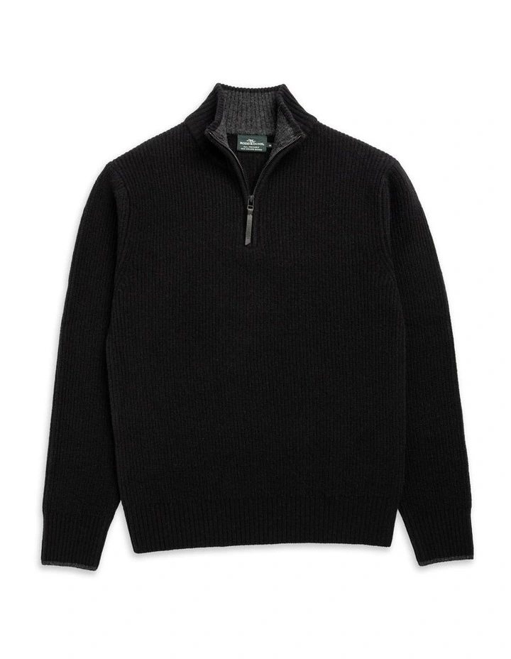 Robbies Road Knit in Noir image 4