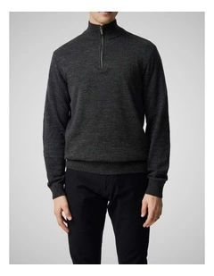 Fortrose 1/4 Zip Knit in Ash