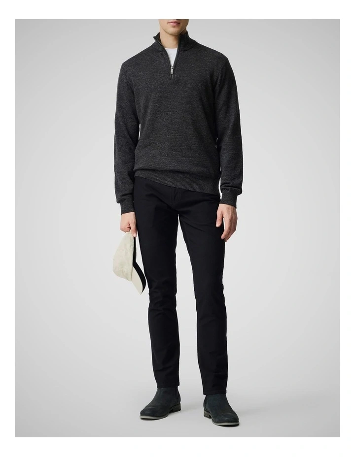 Fortrose 1/4 Zip Knit in Ash image 2