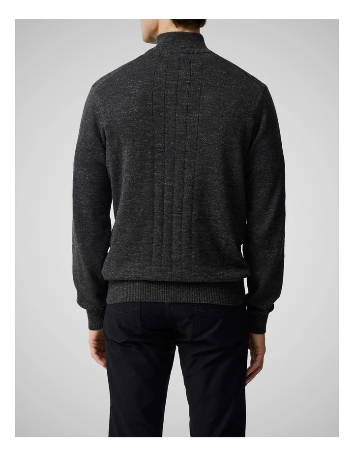 Fortrose 1/4 Zip Knit in Ash image 3