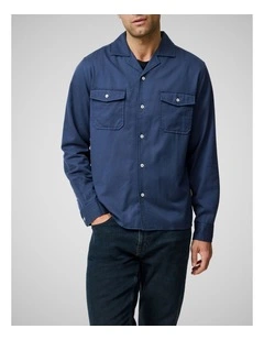 Salt Lake Long Sleeve Shirt in Navy