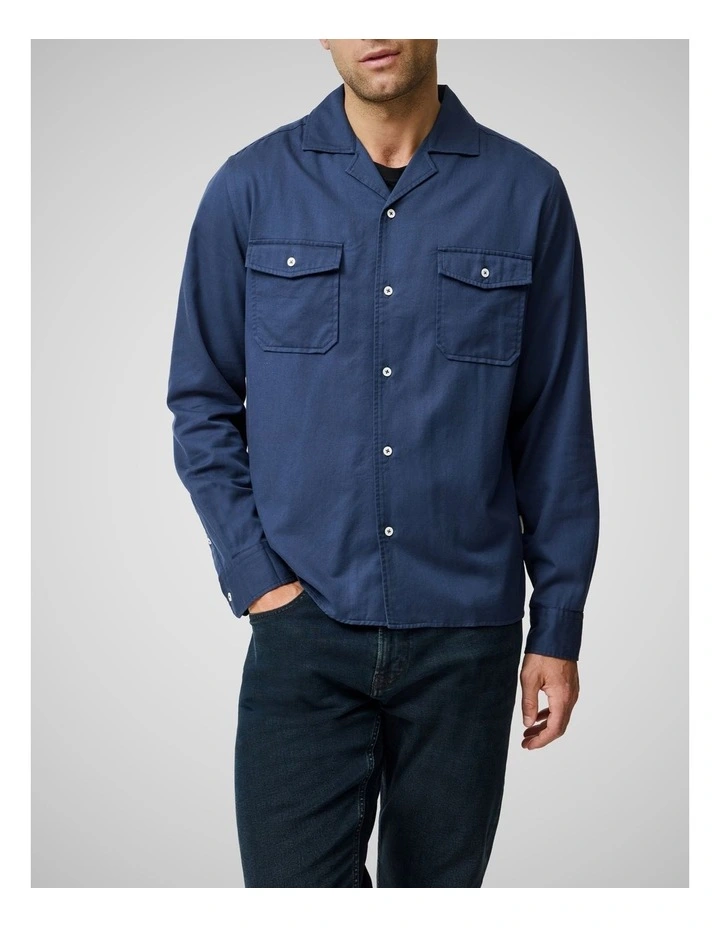 Salt Lake Long Sleeve Shirt in Navy image 1