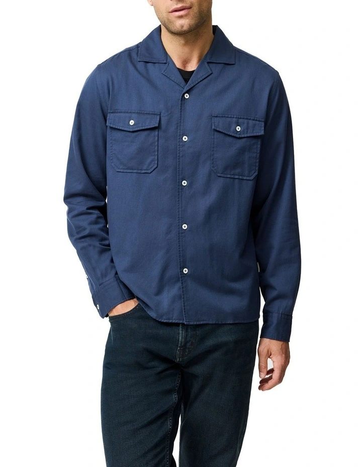 Salt Lake Long Sleeve Shirt in Navy image 1