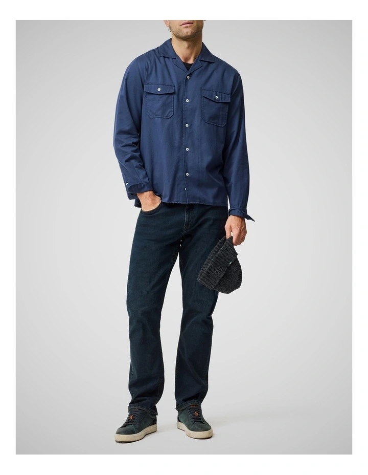 Salt Lake Long Sleeve Shirt in Navy image 2