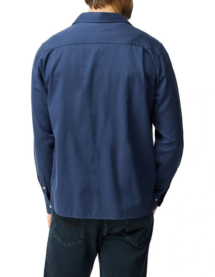 Salt Lake Long Sleeve Shirt in Navy image 2