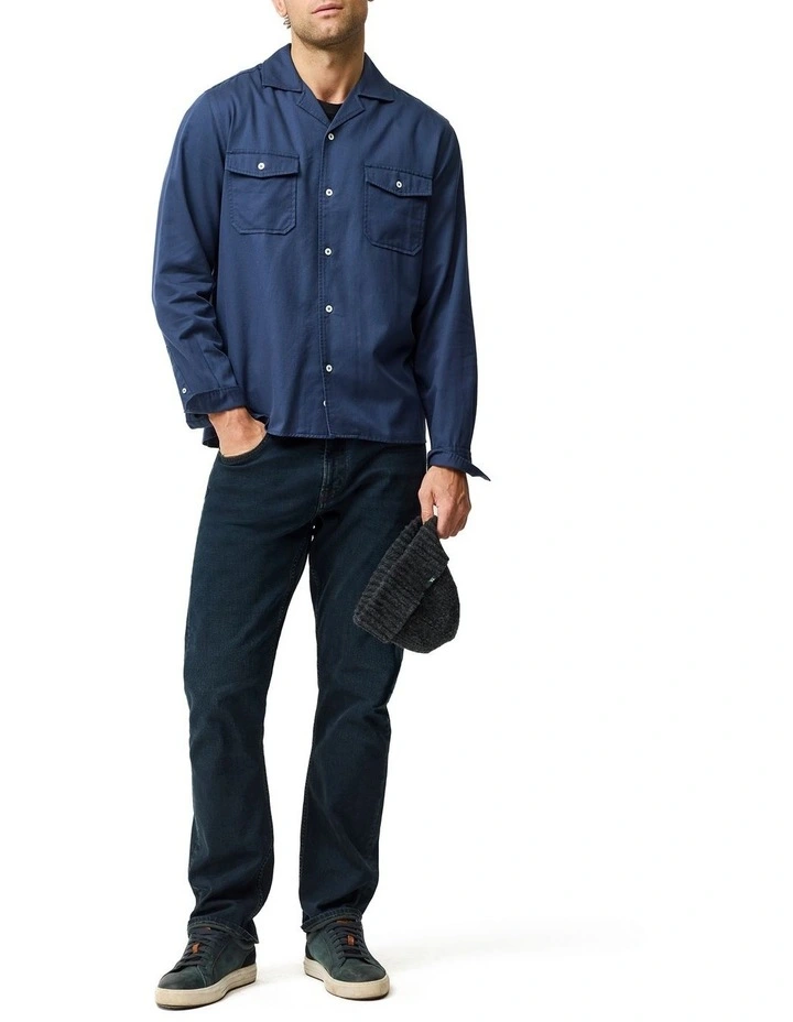 Salt Lake Long Sleeve Shirt in Navy image 3