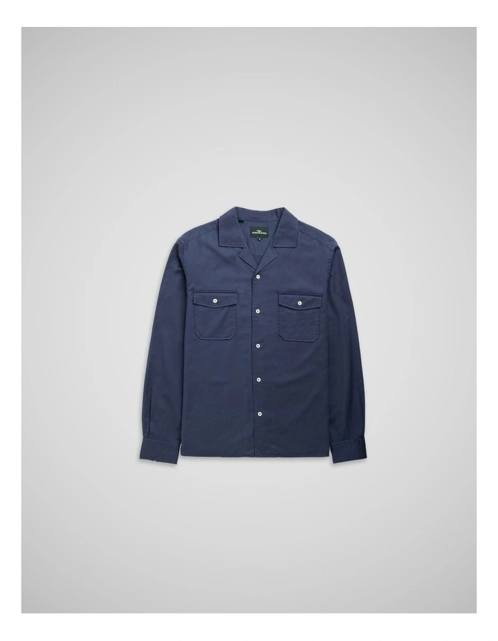 Salt Lake Long Sleeve Shirt in Navy image 4