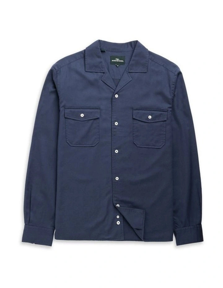 Salt Lake Long Sleeve Shirt in Navy image 4