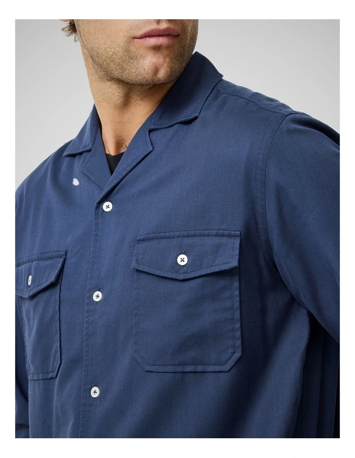 Salt Lake Long Sleeve Shirt in Navy image 6
