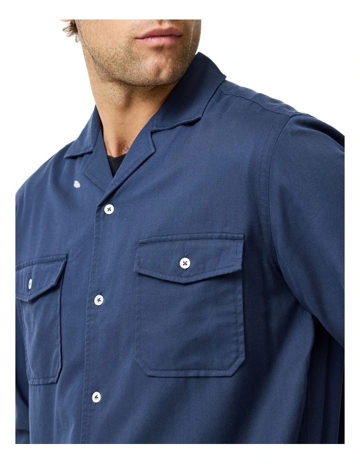 Salt Lake Long Sleeve Shirt in Navy image 6