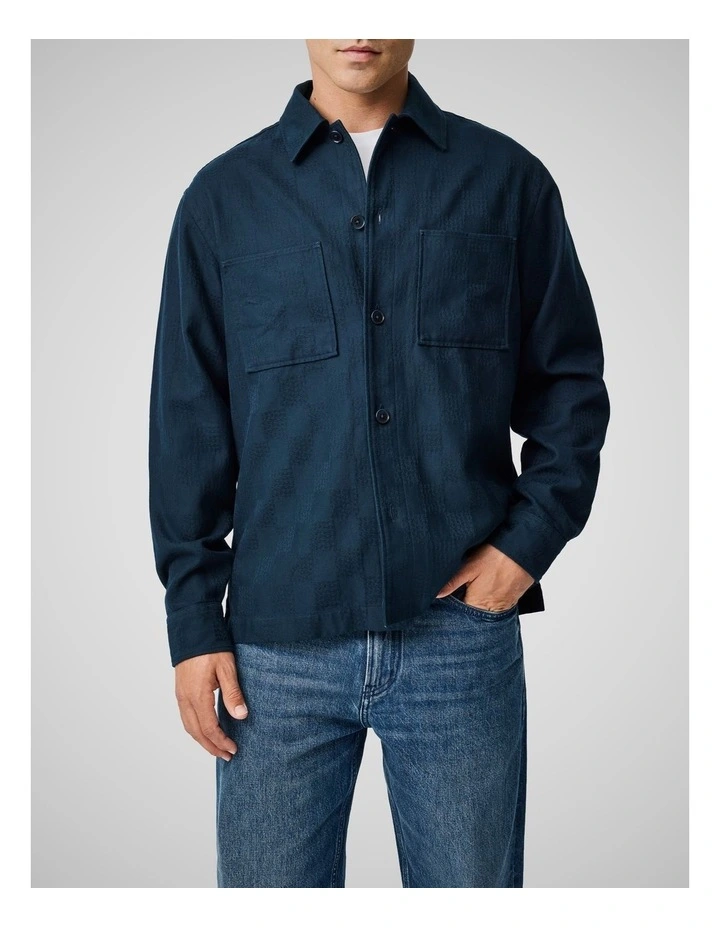 The Fortress Long Sleeve Shirt in Navy image 1