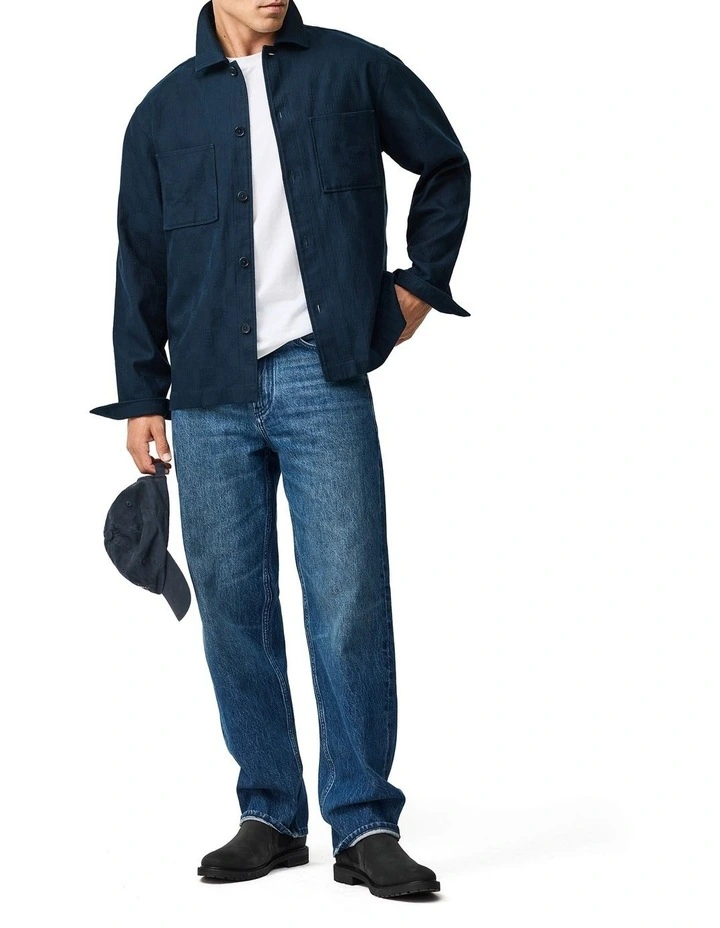 The Fortress Long Sleeve Shirt in Navy image 3