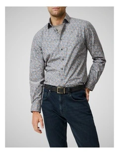 Lancashire Creek Long Sleeve Sports Fit Shirt in Botanical